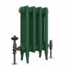 Classic  450 x 282mm  Farrow & Ball Duck Green Triple Column Cast Iron Radiator - 4 Sections