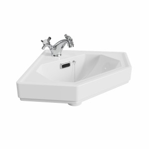 Wellington 1 Tap-Hole Corner Basin