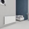 Carisa Chambord 600 x 1095mm White Designer Aluminium Radiator