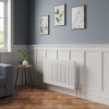 Bern 600 x 1010mm White Double Column Horizontal Traditional Radiator