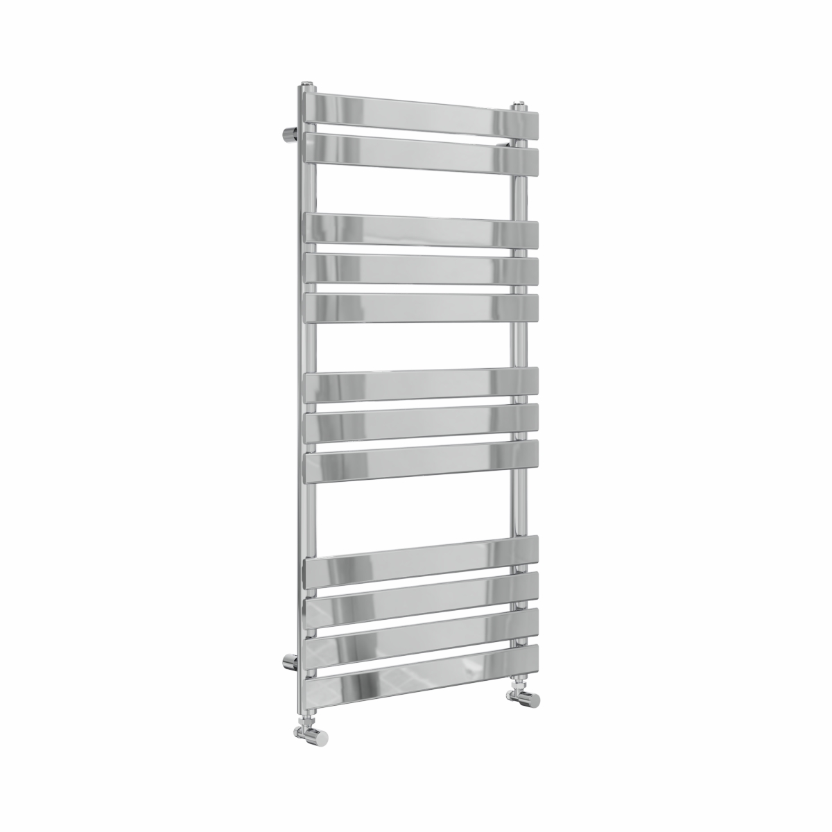 Juva 1200 x 600mm Chrome Flat Panel Heated Towel Rail