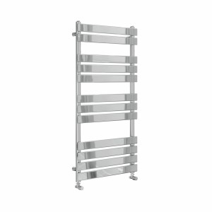 Juva 1200 x 600mm Chrome Flat Panel Heated Towel Rail
