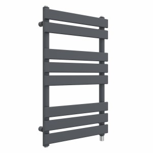 Juva 800 x 500mm Sand Grey Flat Panel Simple Electric Heated Towel Rail