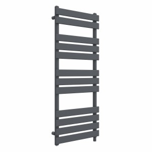 Juva 1200 x 500mm Sand Grey Flat Panel Simple Electric Heated Towel Rail