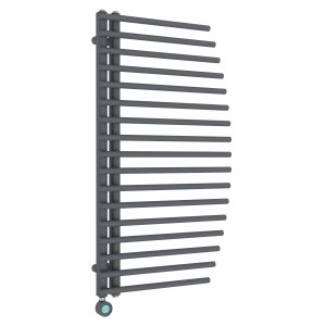 Sigla 1000 x 550mm Anthracite Thermostatic Touch Control Electric Heated Towel Rail