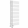 Kristiansund Round 1250 x 500mm Dual Fuel Chrome Thermostatic Touch Control Electric Heated Towel Rail