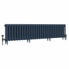 Classic  450 x 1832mm Farrow & Ball Hague Blue Triple Column Cast Iron Radiator - 29 Sections