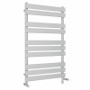 Juva 1000 x 600mm Dual Fuel Chrome Flat Panel Simple Electric Heated Towel Rail