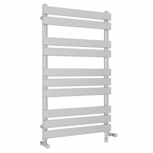 Juva 1000 x 600mm Dual Fuel Chrome Flat Panel Simple Electric Heated Towel Rail