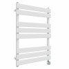 Juva 800 x 600mm White Flat Panel Thermostatic Touch Control Wifi Electric Heated Towel Rail