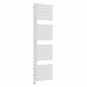 Kristiansund 1800 x 500mm White Thermostatic Touch Control Wifi Electric Heated Towel Rail