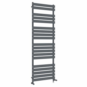 Juva 1800 x 600mm Dual Fuel Sand Grey Flat Panel Simple Electric Heated Towel Rail