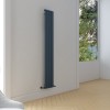 Carisa Plata 1800 x 280mm Anthracite Designer Aluminium Radiator