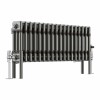 Bern 300 x 830mm Raw Metal Triple Column Horizontal Traditional Radiator