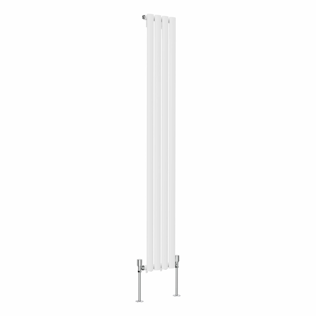 Norden - White Vertical Oval Column Designer Radiator- Choice of Height & Width