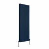 Norden 1800 x 591mm Sapphire Blue Double Vertical Oval Column Designer Radiator