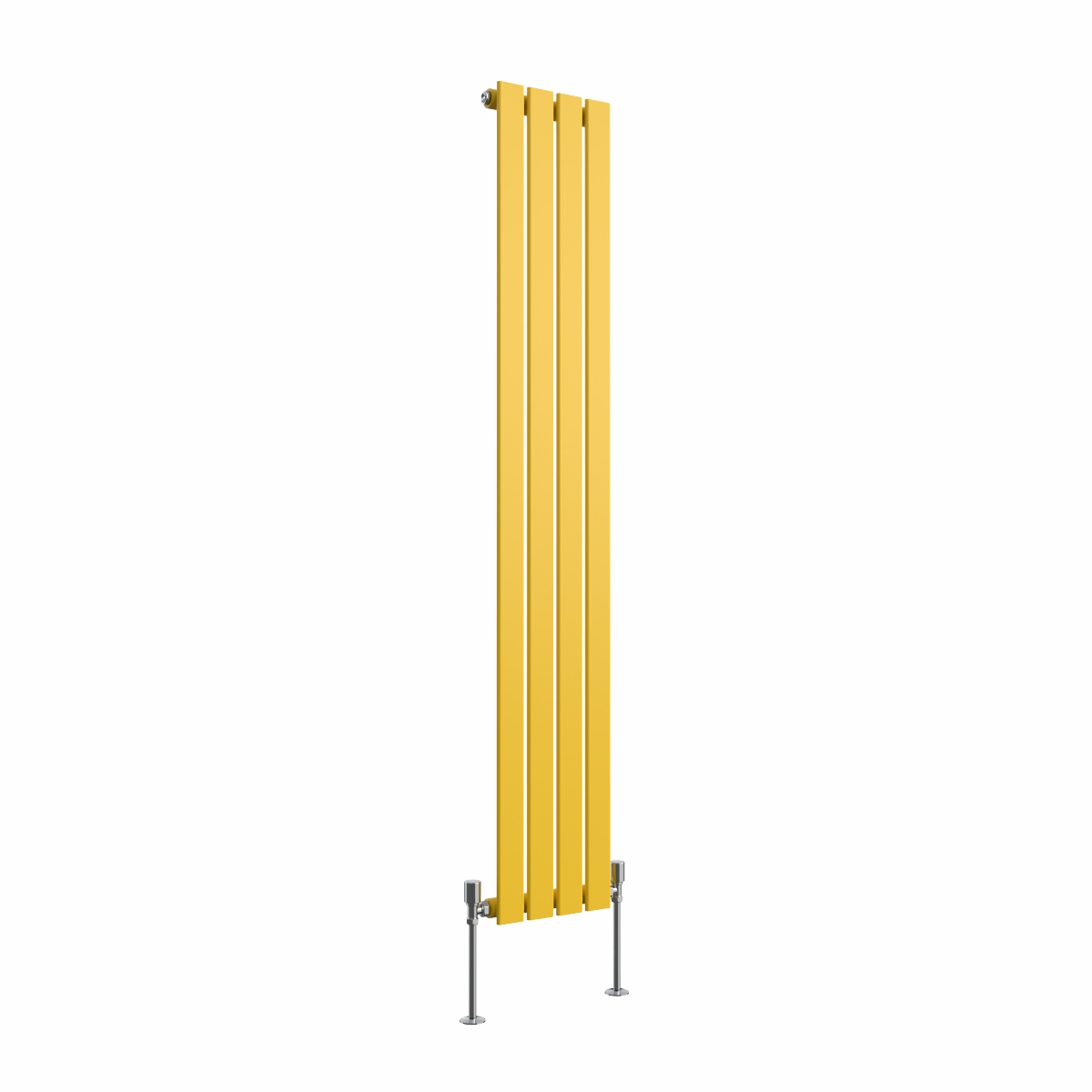 Karlstad Zinc Yellow Flat Panel Vertical Designer Radiator - Choice Of Sizes