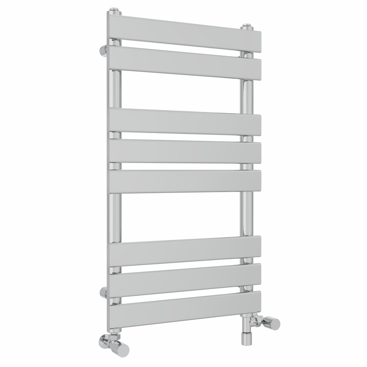 Juva 800 x 450mm Dual Fuel Chrome Flat Panel Simple Electric Heated Towel Rail