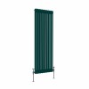 Bern 1500 x 560mm Blue Green Double Vertical Column Radiator