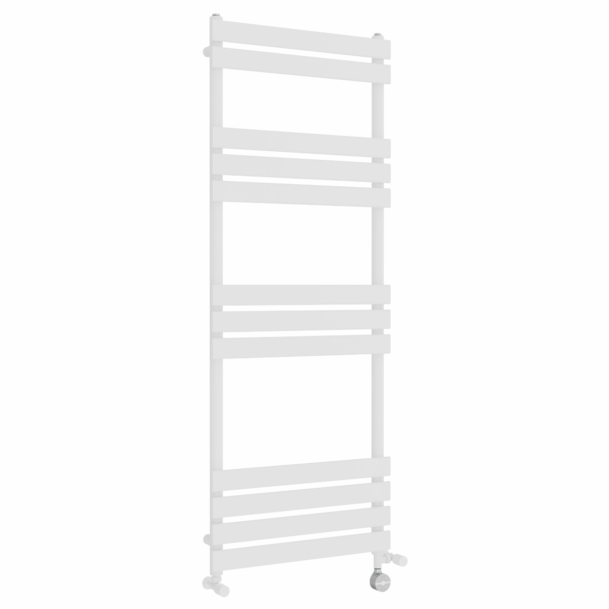 Juva 1600 x 600 mm Dual Fuel White Flat Panel Thermostatic Touch Control Electric Heated Towel Rail
