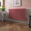 Bern 600 x 1190mm Rose Pink Triple Column Horizontal Traditional Radiator