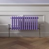 Bern Elegant Purple Horizontal Column Radiator - Choice Of Sizes