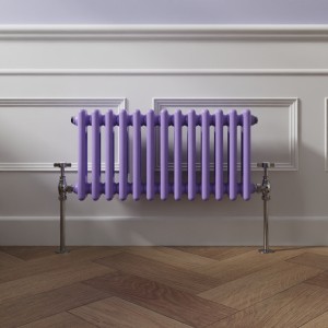 Bern Elegant Purple Horizontal Column Radiator - Choice Of Sizes