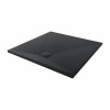 Terra - 900x900mm Slate Effect Square Shower Tray Black