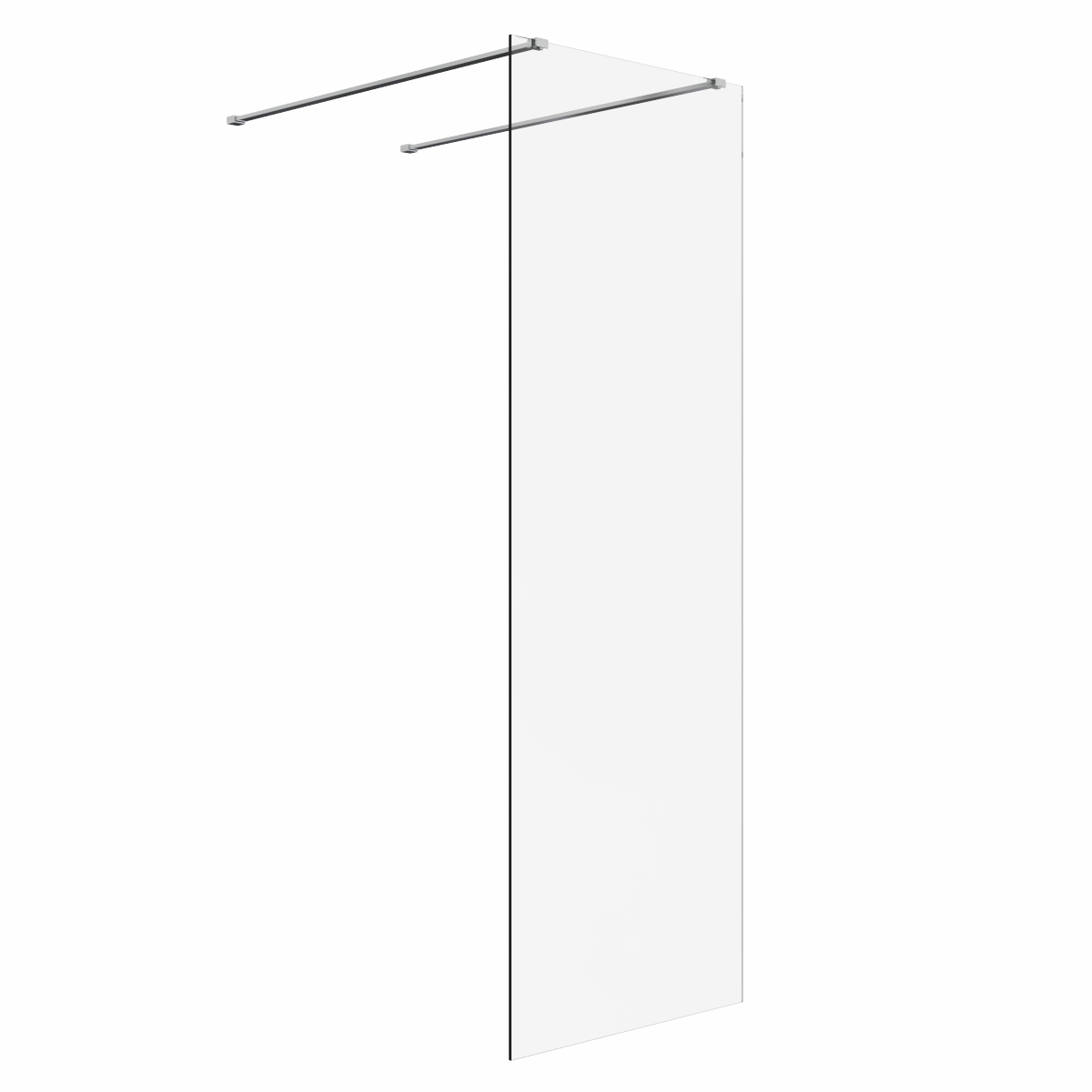 Wasdale 700mm Chrome Walk Through Wet Room Screen