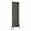 Bern 1500 x 560mm Traditional Raw Metal Vertical Four Column Radiator