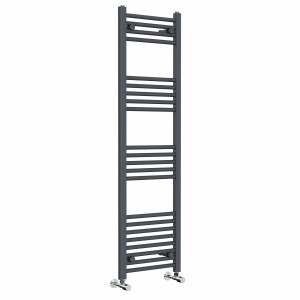 Bergen 1400 x 400mm Straight Anthracite Heated Towel Rail