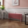 Bern 300 x 1010mm Rose Pink Four Column Horizontal Traditional Radiator