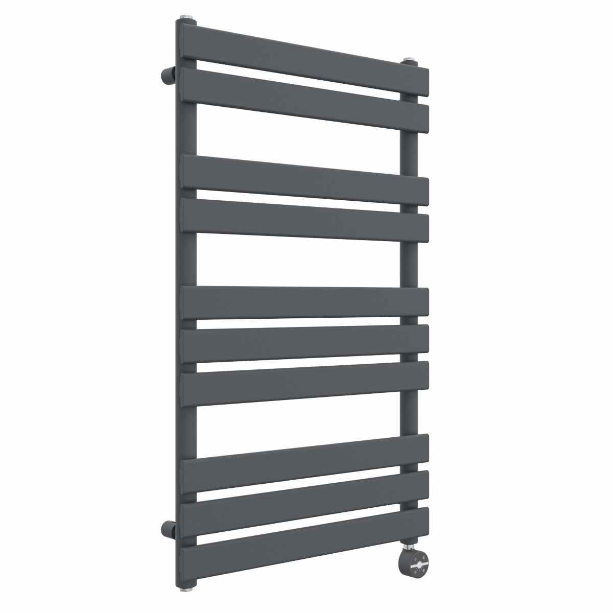 Juva 1000 x 600mm Sand Grey Flat Panel Thermostatic Touch Control Electric Heated Towel Rail