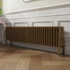 Bern 300 x 1460mm Traditional Metallic Gold Horizontal Four Column Radiator