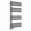 Koli 1200 x 600mm Dual Fuel Anthracite Thermostatic Touch Control Electric Heated Towel Rail