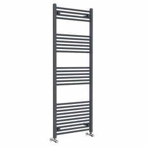 Bergen 1600 x 600mm Straight Anthracite Heated Towel Rail