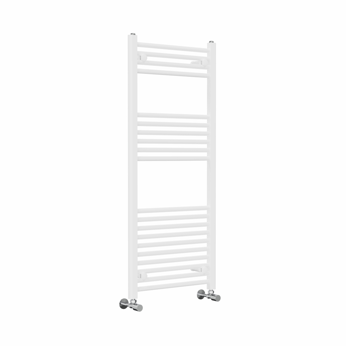 Bergen 1200 x 500mm Straight White Heated Towel Rail
