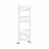 Bergen 1200 x 500mm Straight White Heated Towel Rail