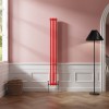 Bern 1800 x 200mm Traditional Signal Red Double Vertical Column Radiator