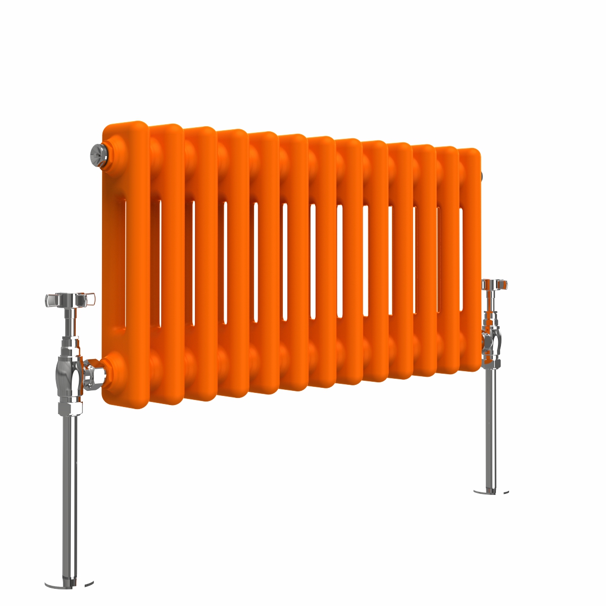 Bern 300 x 605mm Bright Orange Double Horizontal Column Radiator