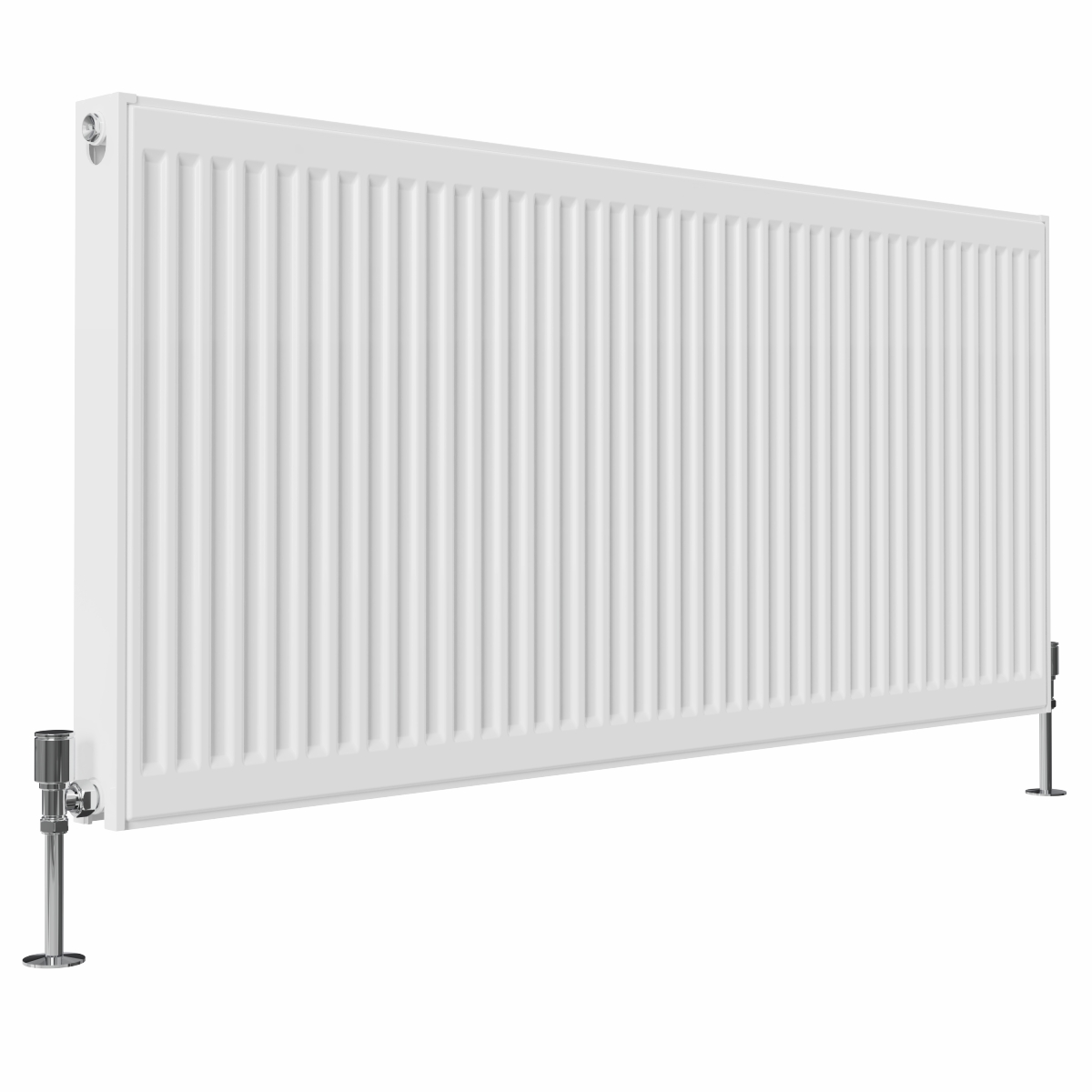 Type 21 H600 x W1300 mm Compact Double Panel Single Convector Radiator - White