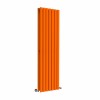 Lulea 1600 x 480mm Bright Orange Double Flat Panel Vertical Designer Radiator