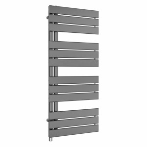 Kristiansund 1126 x 500mm Gunmetal Simple Electric Heated Towel Rail
