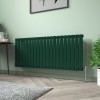 Karlstad 600 x 1430mm Moss Green Single Flat Panel Horizontal Designer Radiator