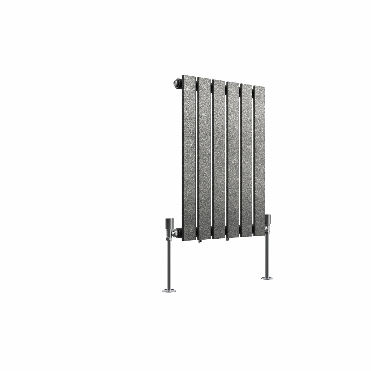 Karlstad Black Silver Horizontal Column Coloured Radiator - Choice of Size