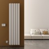 Carisa Boreas S 1800 x 462mm White Designer Aluminium Electric Radiator