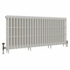 Classic  745 x 1646mm Porcelain White Triple Column Cast Iron Radiator - 26 Sections