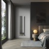 Karlstad 1800 x 410mm Chrome Single Vertical Flat Panel Designer Radiator