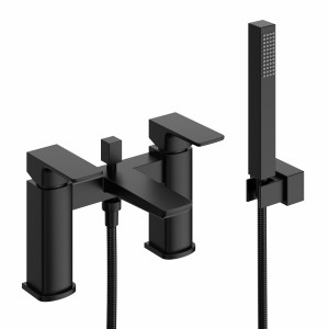 Coe Modern Bath Shower Mixer Tap with Hand Shower Matt Black