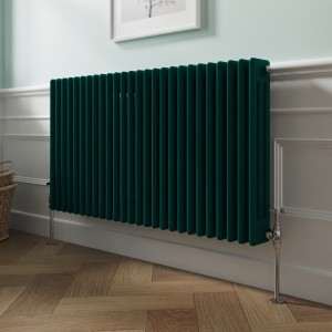 Bern 600 x 1190mm Blue Green Triple Horizontal Column Radiator